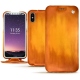 가죽 커버 Apple iPhone X - Orange Patine