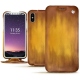 Apple iPhone X leather case - Doré Patine