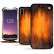 Custodia in pelle Apple iPhone X - Fauve Patine