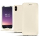 Funda de piel Apple iPhone X - Blanc PU