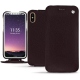 Funda de piel Apple iPhone X - Marron envoûtant