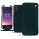 Funda de piel Apple iPhone X - Vert séduisant