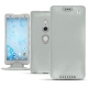 Sony Xperia XZ2 leather case - Gris ( Nappa - Pantone W428C ) 