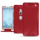 Custodia in pelle Sony Xperia XZ2 - Rouge ( Nappa - Pantone 199C ) 