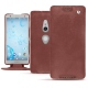Custodia in pelle Sony Xperia XZ2 - Passion vintage ( Glutton - Red ) 