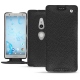 Custodia in pelle Sony Xperia XZ2 - Ebène ( Sleek P C12 - Black ) 