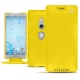 Housse cuir Sony Xperia XZ2 - Jaune fluo