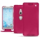 Sony Xperia XZ2 leather case - Rose fluo