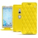 レザーケース Sony Xperia XZ2 - Jaune fluo - Couture