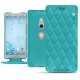 Capa em pele Sony Xperia XZ2 - Bleu fluo - Couture