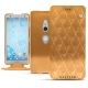 レザーケース Sony Xperia XZ2 - Or Maïa - Couture