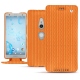 Custodia in pelle Sony Xperia XZ2 - Abaca arancio