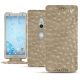 Sony Xperia XZ2 leather case - Autruche desert