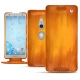 Sony Xperia XZ2 leather case - Orange Patine