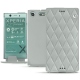 Housse cuir Sony Xperia XZ1 Compact - Gris - Couture ( Nappa - Pantone W428C ) 