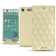 Custodia in pelle Sony Xperia XZ1 Compact - Beige - Couture ( Nappa - Pantone 7502C ) 