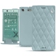 Funda de piel Sony Xperia XZ1 Compact - Bleu ciel - Couture ( Nappa - Pantone 277C ) 