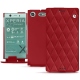 Funda de piel Sony Xperia XZ1 Compact - Rouge - Couture ( Nappa - Pantone 199C ) 