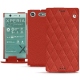 Lederschutzhülle Sony Xperia XZ1 Compact - Papaye - Couture ( Pantone 180C ) 