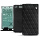 硬质真皮保护套 Sony Xperia XZ1 Compact - Negre poudro - Couture