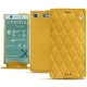 Housse cuir Sony Xperia XZ1 Compact - Jaune soulèu - Couture