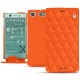 Sony Xperia XZ1 Compact leather case - Orange fluo - Couture
