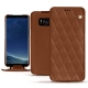 Capa em pele Samsung Galaxy S8 - Marron - Couture ( Nappa - Pantone 1615C ) 
