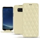 Capa em pele Samsung Galaxy S8 - Ivoire - Couture ( Sleek P C12 - White ) 