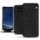 Housse cuir Samsung Galaxy S8 - Ebène - Couture ( Sleek P C12 - Black ) 