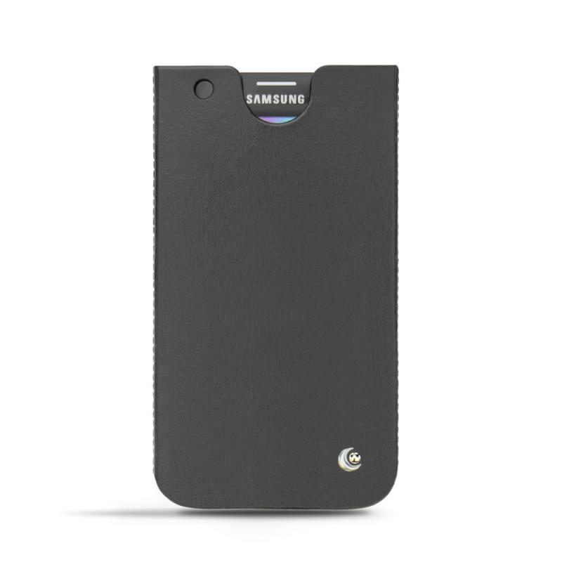 Capa em pele Samsung SM-G900 Galaxy S5 - Noir ( Nappa - Black ) 