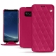 Custodia in pelle Samsung Galaxy S8 - Rose fluo - Couture