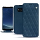 Custodia in pelle Samsung Galaxy S8 - Blu mediterran - Couture