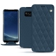 Housse cuir Samsung Galaxy S8+ - Indigo - Couture ( Pantone 303U ) 