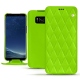 Custodia in pelle Samsung Galaxy S8+ - Vert fluo - Couture