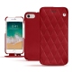 가죽 커버 Apple iPhone 7 - Rouge - Couture ( Nappa - Pantone 199C ) 