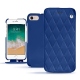 Custodia in pelle Apple iPhone 7 - Bleu océan - Couture ( Nappa - Pantone 293C ) 