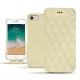 가죽 커버 Apple iPhone 7 - Ivoire - Couture ( Sleek P C12 - White ) 