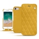 가죽 커버 Apple iPhone 7 - Jaune soulèu - Couture
