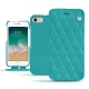 Funda de piel Apple iPhone 7 - Bleu fluo - Couture