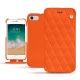 Lederschutzhülle Apple iPhone 7 - Orange fluo - Couture