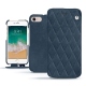 Apple iPhone 7 leather case - Jean vintage - Couture