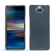 Coque cuir Sony Xperia 10 - Jean vintage ( Roughtcut - Pantone 285U  ) 