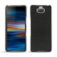 Coque cuir Sony Xperia 10 - Ebène ( Sleek P C12 - Black ) 