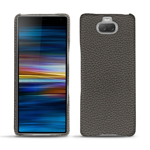 Capa em pele Sony Xperia 10Anthracite ( Pantone #41403c ) 