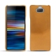 Sony Xperia 10 leather cover - Or Maïa ( Pantone 871C ) 