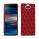 Lederschutzhülle Sony Xperia 10 - Rouge - Couture ( Nappa - Pantone 199C ) 
