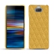 Sony Xperia 10 leather cover - Mimosa - Couture ( Pantone 141C ) 