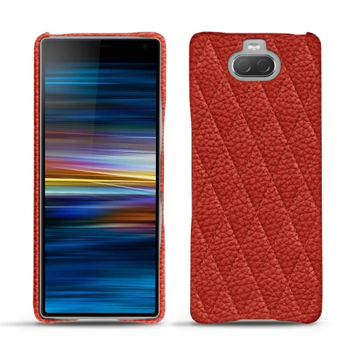 가죽 커버 Sony Xperia 10Papaye - Couture ( Pantone #b54317 ) 