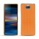 Funda de piel Sony Xperia 10 - Abaca arancio