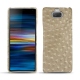 Sony Xperia 10 leather cover - Autruche desert